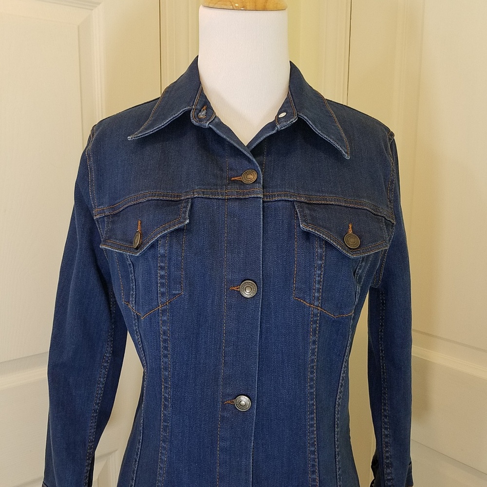 ZARA DENIM BUTTON UP DRESS NWT - Picture 3 of 5